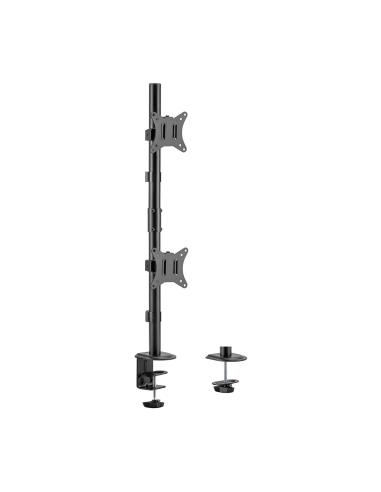 SOPORTE MONITOR TV MESA GIRA INCLI 2 PANTALLA 9KG 17-32 NEGRO AISENS DT32TSR-229