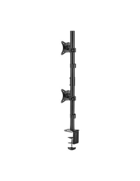 SOPORTE MONITOR TV MESA GIRA INCLI 2 PANTALLA 9KG 17-32 NEGRO AISENS DT32TSR-229