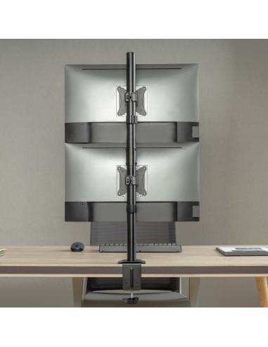 SOPORTE MONITOR TV MESA GIRA INCLI 2 PANTALLA 9KG 17-32 NEGRO AISENS DT32TSR-229