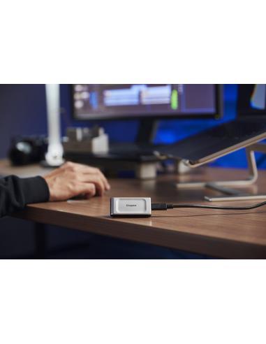 HD EXT SSD 1TB KINGSTON USB3.2(GEN2) SXS20001000G NEGRO Y PLATA