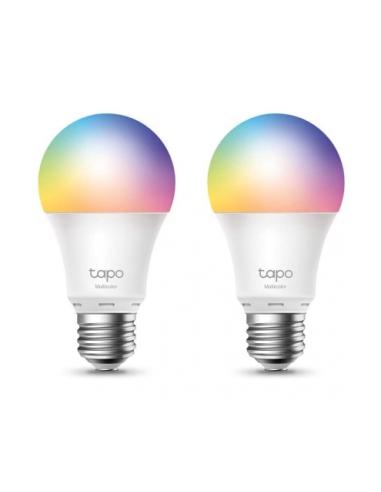 BOMBILLA LED TP-LINK TAPO L530E(2-PACK) E27 LUZ INTELIGENTE MULTICOLOR WIFI 806lm - CONTROL VOZ - MODO AUSENTE - PACK DE 2 UNIDA