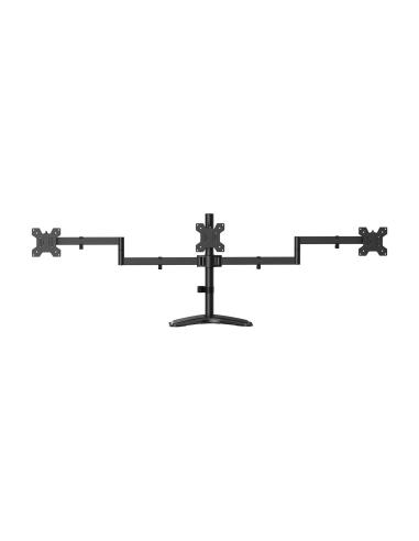 SOPORTE MESA PEANA GIRA INCLI PARA 3 MONITOR 10KG 13-27 NEGRO AISENS DT27TSR-287