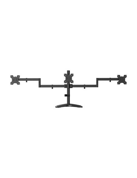 SOPORTE MESA PEANA GIRA INCLI PARA 3 MONITOR 10KG 13-27 NEGRO AISENS DT27TSR-287