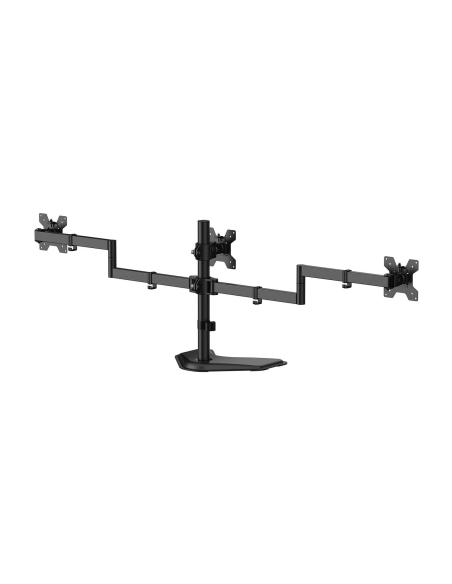 SOPORTE MESA PEANA GIRA INCLI PARA 3 MONITOR 10KG 13-27 NEGRO AISENS DT27TSR-287