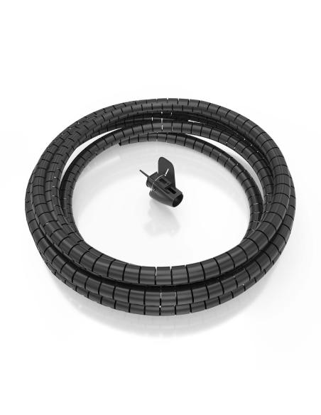 ORGANIZADOR DE CABLE EN ESPIRAL 25MM NEGRO 6.0M AISENS A151-0899