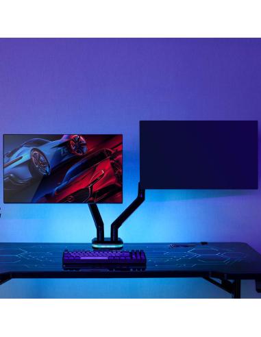 SOPORTE MONITOR MESA GAMING GIRA INCLI 9KG 17-32 NEGRO-BLANCO AISENS DT32TSR-297