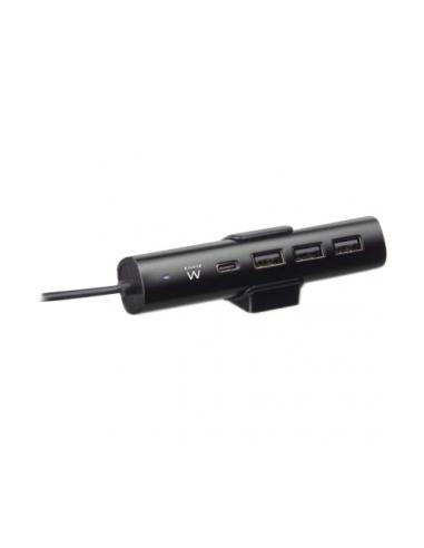 CARGADOR ESCRITORIO EWENT NEGRO / 1X USB-C / 3X USB-A / EW1317