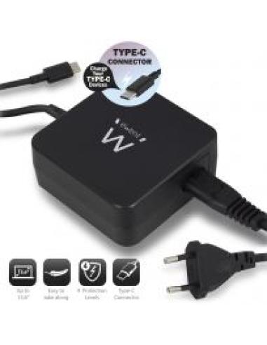 CARGADOR EWENT UNIVERSAL USB-C 65W AUTOMATICO / EW3980
