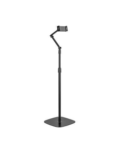 SOPORTE SUELO UNIV AJUSTABLE (3 PIVOTES) TABLET NEGRO AISENS MSF3P-301