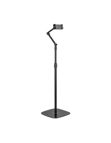 SOPORTE SUELO UNIV AJUSTABLE (3 PIVOTES) TABLET NEGRO AISENS MSF3P-301
