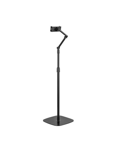 SOPORTE SUELO UNIV AJUSTABLE (3 PIVOTES) TABLET NEGRO AISENS MSF3P-301