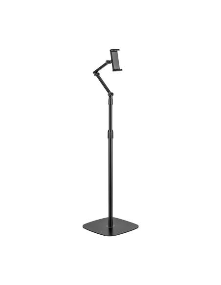 SOPORTE SUELO UNIV AJUSTABLE (3 PIVOTES) TABLET NEGRO AISENS MSF3P-301