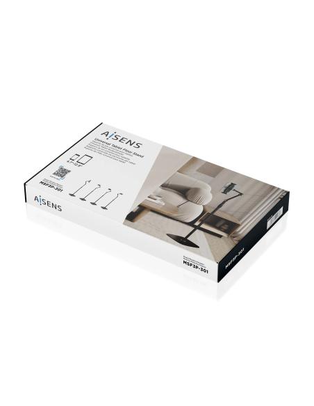 SOPORTE SUELO UNIV AJUSTABLE (3 PIVOTES) TABLET NEGRO AISENS MSF3P-301