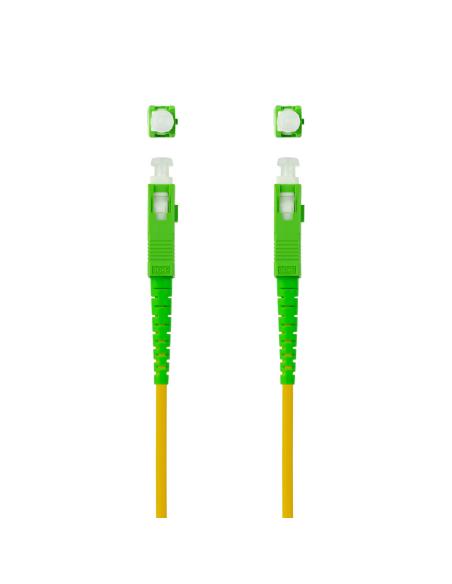 CABLE FIBRA SCAPC-SCAPC MONOMODO LSZH AMARI.100M NANOCABLE 10.20.0000-100