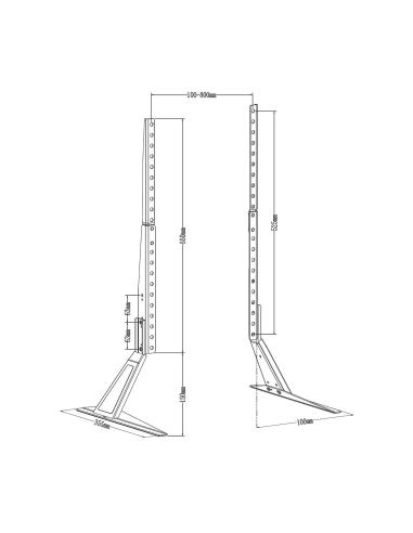 SOPORTE DE MESA ECO PARA MONITOR TV 50KG DE 32-80 NEGRO AISENS DT80F-305