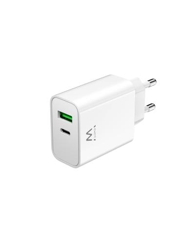 CARGADOR RED EWENT RAPIDO 30W / USB-C / USB-A / EW1325