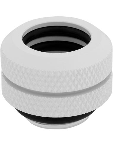 REFRIGERACION CUSTOM CORSAIR HYDROX CONECTOR 12MM RIGIDO SERIES XF BLANCO 4UNDS