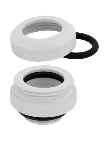 REFRIGERACION CUSTOM CORSAIR HYDROX CONECTOR 12MM RIGIDO SERIES XF BLANCO 4UNDS