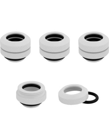 REFRIGERACION CUSTOM CORSAIR HYDROX CONECTOR 12MM RIGIDO SERIES XF BLANCO 4UNDS