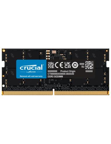 MEMORIA SODIMM DDR5 16GB PC5-38400 4800MHZ CRUCIAL CL40 1.1V CT16G48C40S5