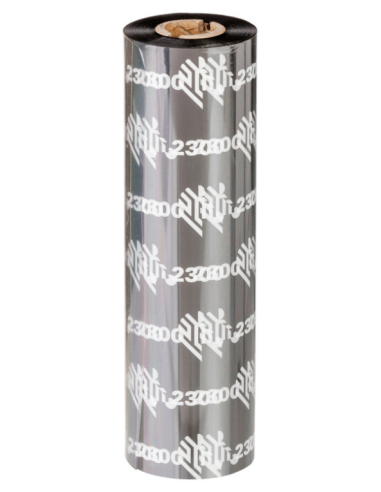 RIBBON ZEBRA CERA 110MM X 74 METROS PARA IMPRESROAS GC/GK/GX/ZD (CAJA 12 ROLLOS)