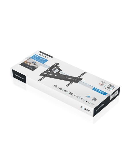 SOPORTE MONITOR ECO GIRA INCLI NIVELABLE 35KG DE 37-70 NEGRO AISENS WT70TSLE-323