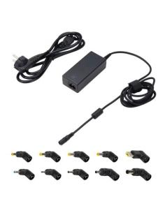 CARGADOR EWENT UNIVERSAL PORTATIL MULTITENSION 65W AUTOMATICO / INCLUYE 10 CABEZALES / EW3968