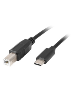 CABLE LANBERG USB C MACHO A USB B 2.0 MACHO 3M NEGRO