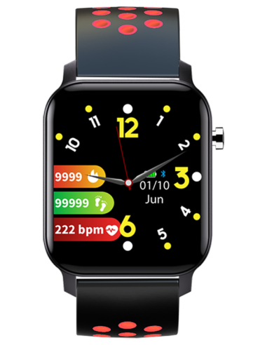 SMARTWATCH LEOTEC 1,4" MULTISPORT BIP2 PLUS ROJO