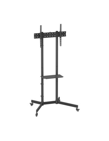 SOPORTE SUELO ECO RUEDA BANDEJA DVD MONITORTV 45KG 37-70 NEGRO AISENS FT70TE-333