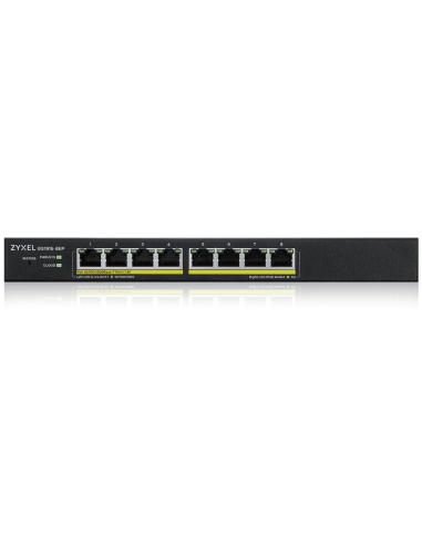 SWITCH ZYXEL GS1915-8EP 8-PORT GBE POECPNTSMART HYBRID MODE SWITCH