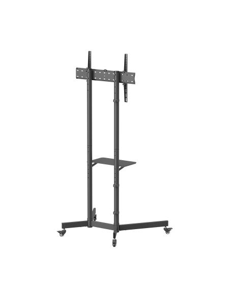 SOPORTE SUELO ECO RUEDA BANDEJA DVD MONITORTV 45KG 37-70 NEGRO AISENS FT70TE-333