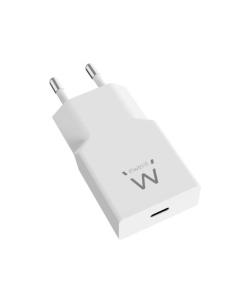 CARGADOR RED EWENT RAPIDO 20W / USB-C / COMPATIBLE APPLE Y ANDROID / EW1310