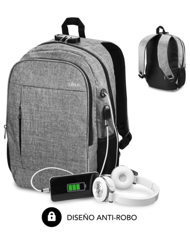 MOCHILA SUBBLIM URBAN LOCK BACKPACK 16" GREY