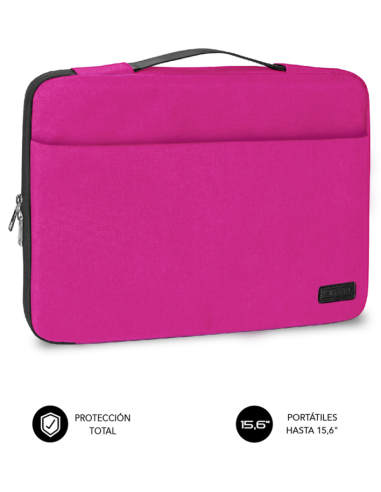 FUNDA PORTATIL SUBBLIM ELEGANT LAPTOP SLEEVE 15,6" PINK