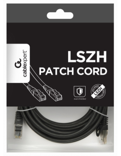 CABLE RED S-FTP GEMBIRD CAT 6A LSZH NEGRO 5M