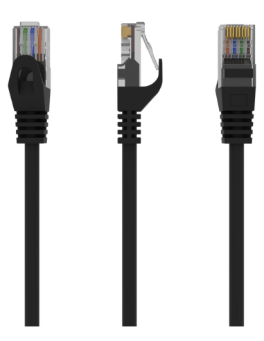 CABLE RED UTP GEMBIRD CAT 6 NEGRO 0,25M