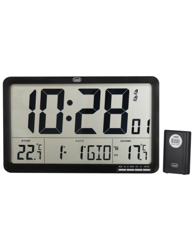RELOJ PARED TREVI OM 3560 RC DIGITAL RADIOCONTROLADO CON SENSOR EXTERNO