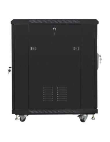 ARMARIO RACK LANBERG 19? 15U 600X800 FLAT PACK NEGRO PUERTA MALLA