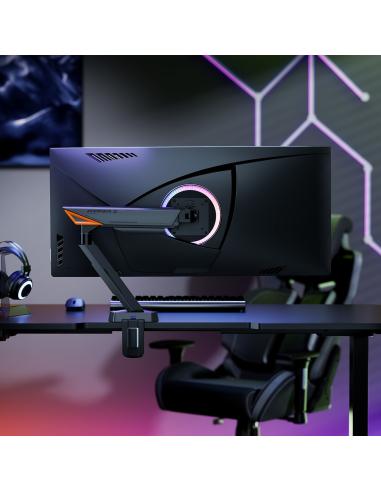 SOPORTE MONITOR RGB GAMING GIR INCL 16KG 17-49 NEGRO-GRIS AISENS DT49TSRRGB-347