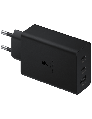 CARGADOR TRIO SAMSUNG EP-T65302XUSB-C 1XUSB-A 65W NEGRO SIN CABLE