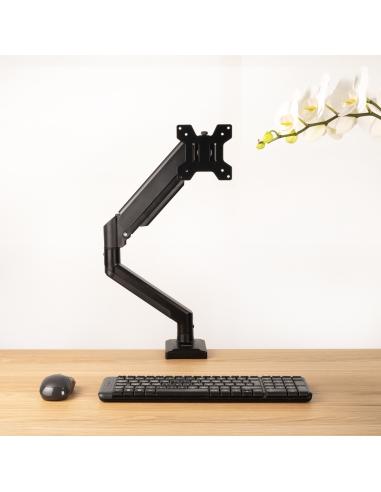 SOPORTE DE MESA MONITOR GIRA INCLIN 1 BRAZO 13-34 NEGRO TOOQ DB1334TNR-B