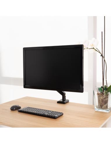 SOPORTE DE MESA MONITOR GIRA INCLIN 1 BRAZO 13-34 NEGRO TOOQ DB1334TNR-B