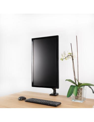 SOPORTE DE MESA MONITOR GIRA INCLIN 1 BRAZO 13-34 NEGRO TOOQ DB1334TNR-B