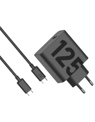 CARGADOR DE PARED MOTOROLA 125W GANFAST 1XUSB-C + CABLE