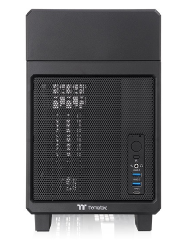 CAJA THERMALTAKE TR100 MINI-ITX USB 3.2 Type-C x 1 USB 3.0 x 2 SN FUENTE NEGRO