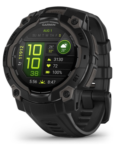 SMARTWATCH GARMIN INSTINCT 3 45MM AMOLED NEGRO CORREA NEGRA