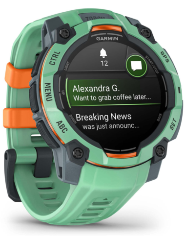 SMARTWATCH GARMIN INSTINCT 3 45MM AMOLED VERDE CORREA VERDE