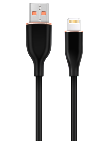 CABLE DE CARGA Y DATOS GEMBIRD DE SILICONA PREMIUM DE 8 CLAVIJAS 1,5 M NEGRO