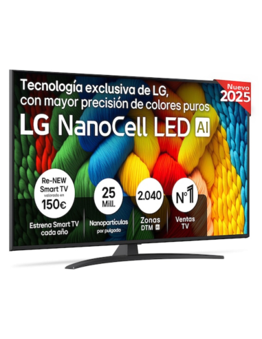 TV LG 55" 55NANO81A6A NANOCELL UHD 4K